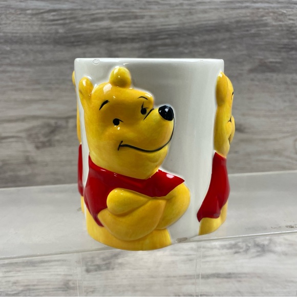 Vintage Disney’s Winnie The Pooh Coffee Mug Collector’s Raised Ceramic - Picture 2 of 6